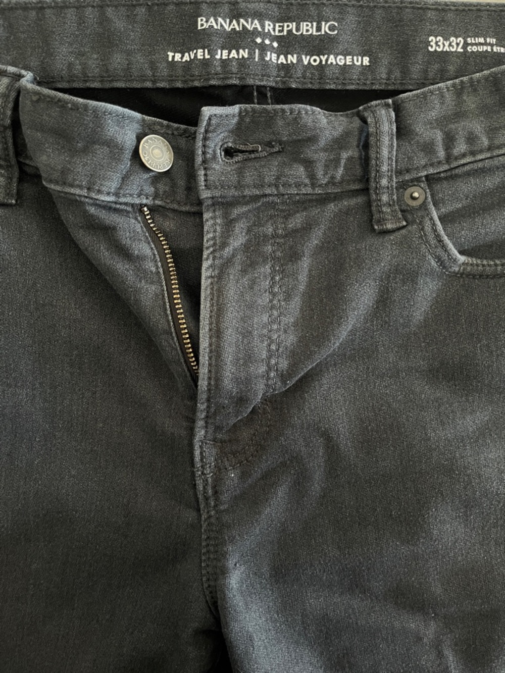 Banana Republic Slim Travel Jeans in Black